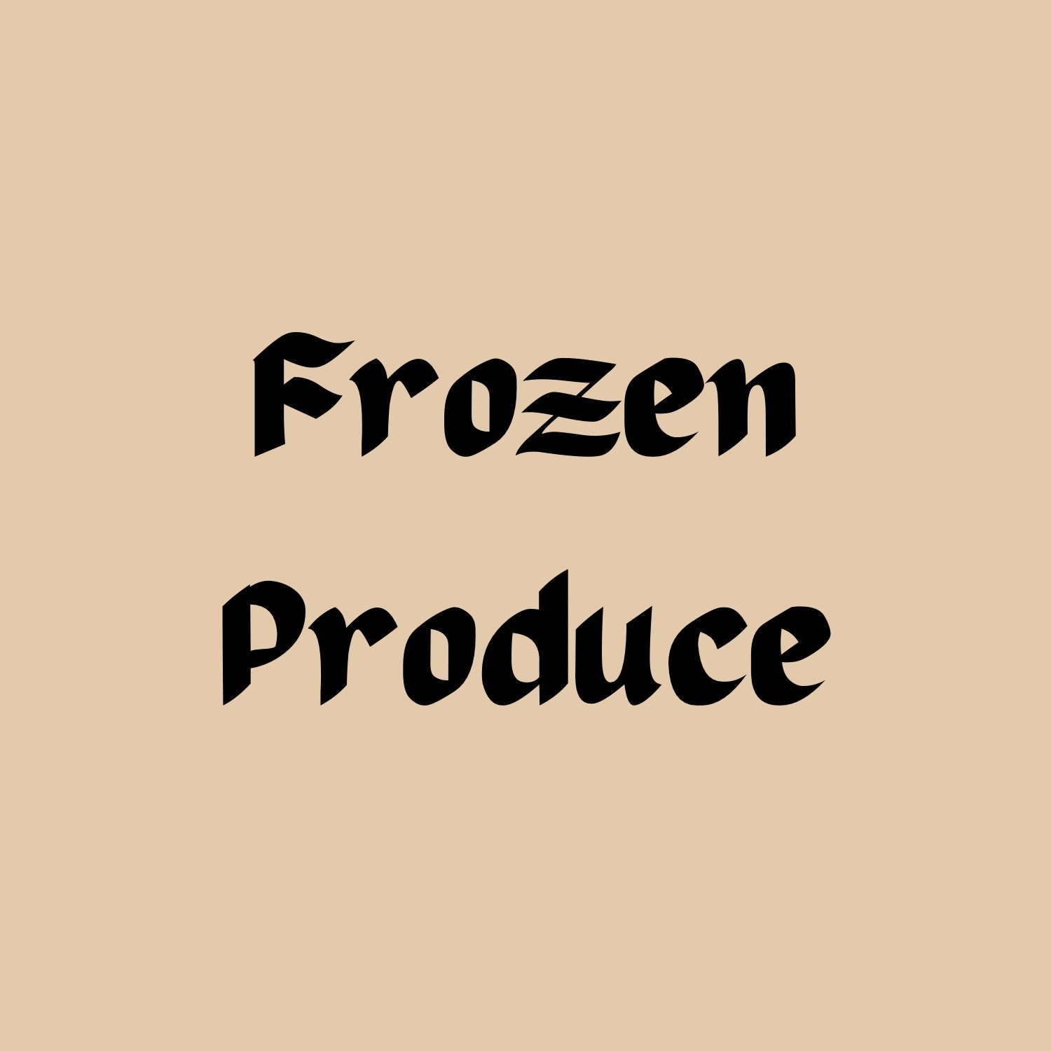 Frozen Produce