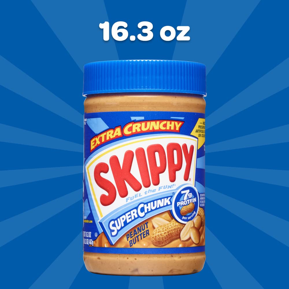 SKIPPY SUPER CHUNK Extra Crunchy Peanut Butter Spread