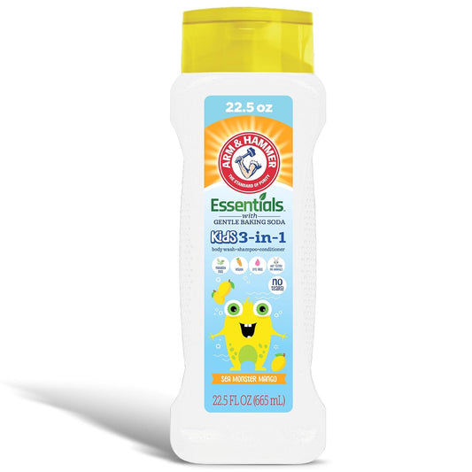 Arm & Hammer Essentials 3-in-1 Kids Shampoo, Conditioner and Non-Toxic Body Wash - 22.5oz