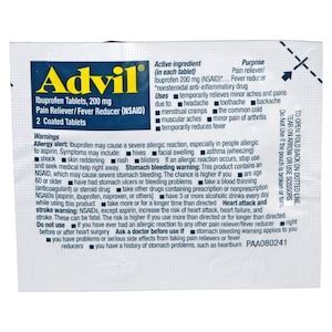 Advil 200-mg. Ibuprofen Tablets, 6-ct. Boxes