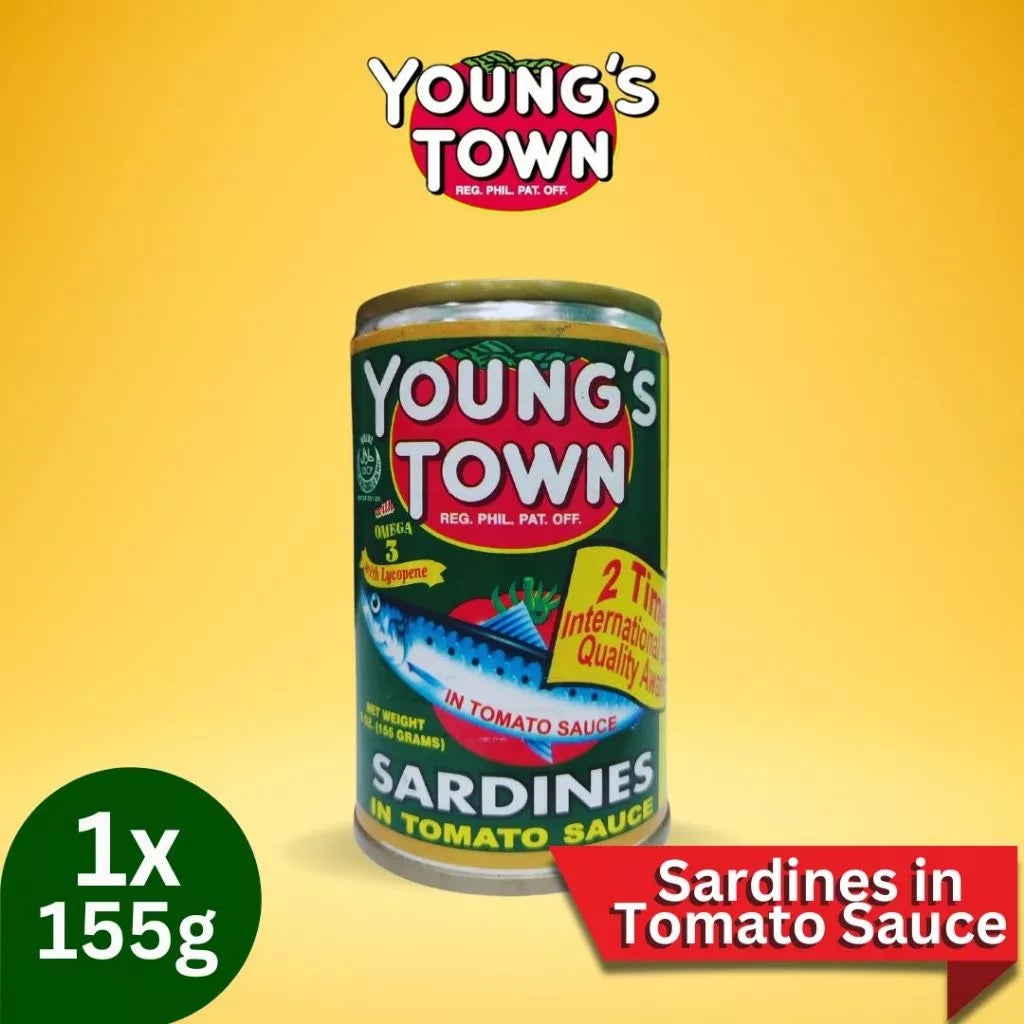 Young's Town Sardines in Tomato Sauce, 155 g