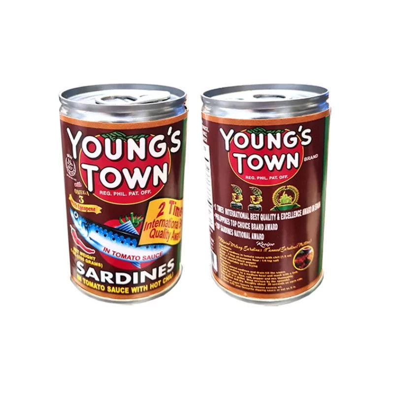 Young's Town Sardines in Tomato Sauce with Hot Chili, 155g