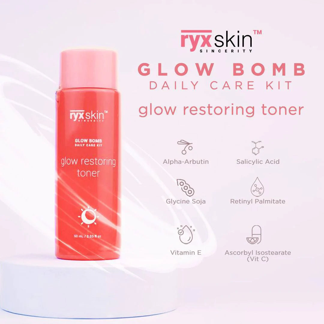 Ryxskin Sincerity Glow bomb Daily Facial Kit