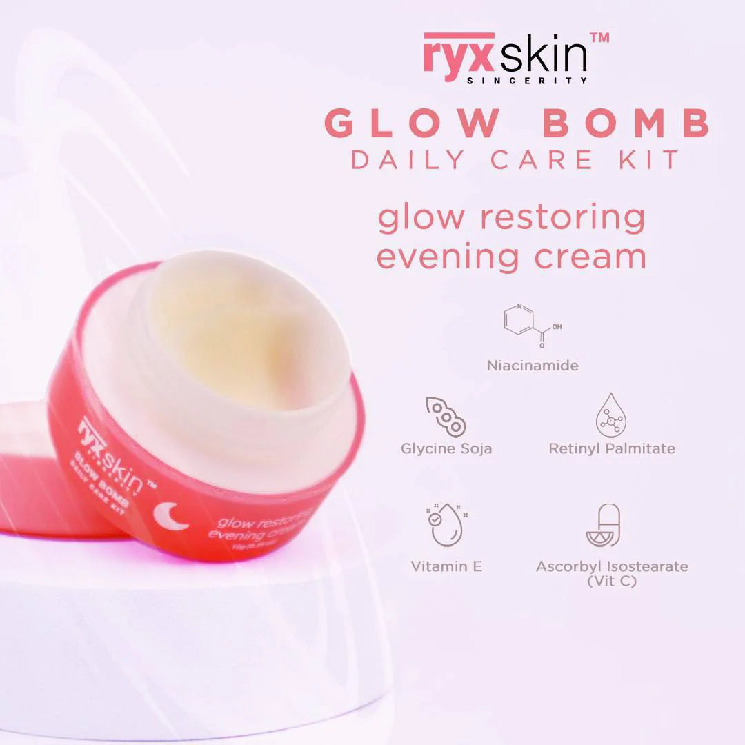 Ryxskin Sincerity Glow bomb Daily Facial Kit